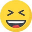 laughing